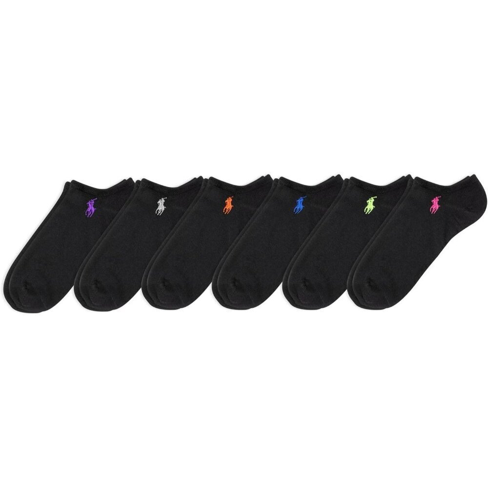 Women's Cotton Low-Cut Socks 6-Pack Breathable Reinforced Heel